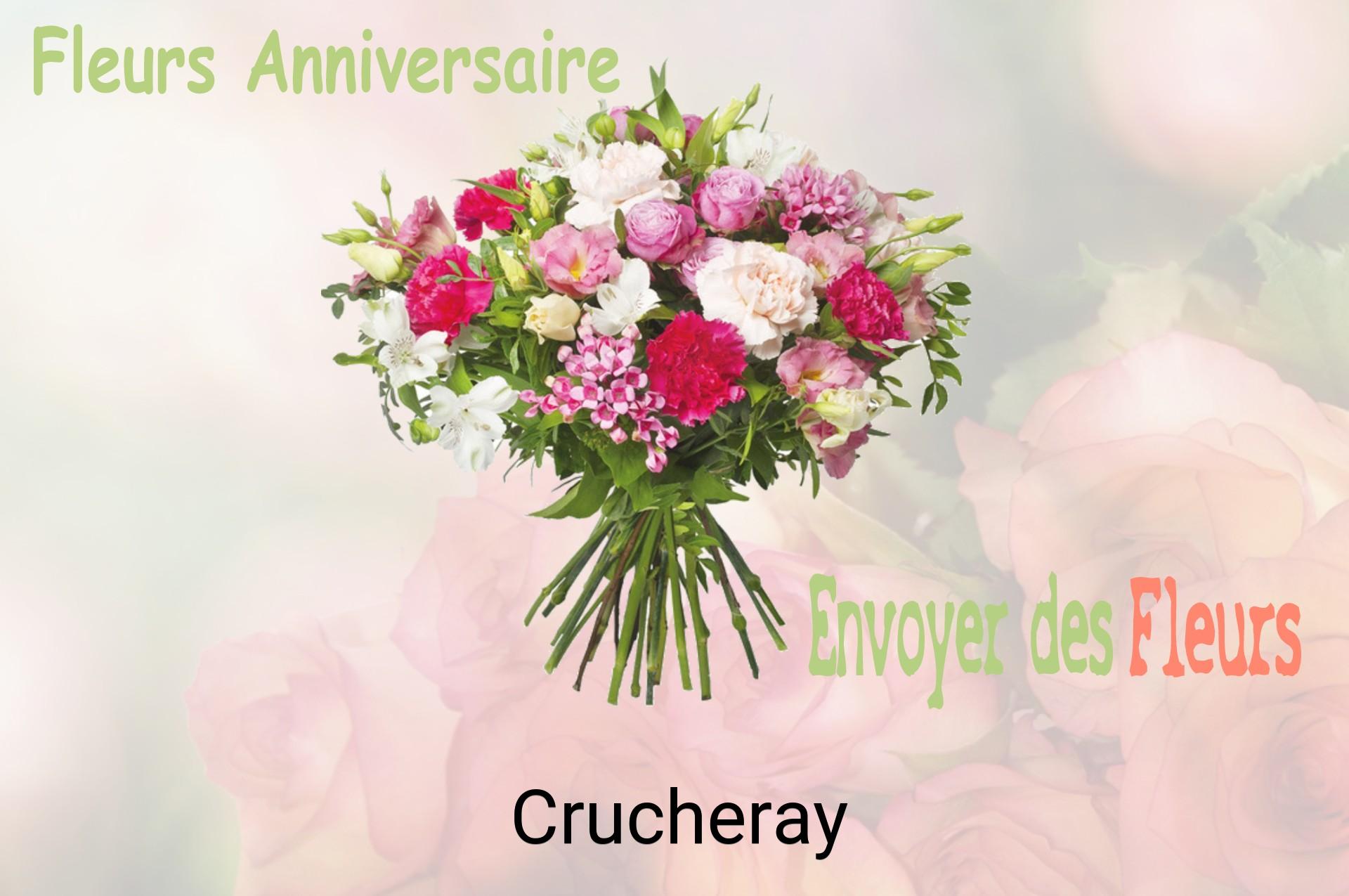 Bouquet de fleurs d’anniversaire livré à Crucheray