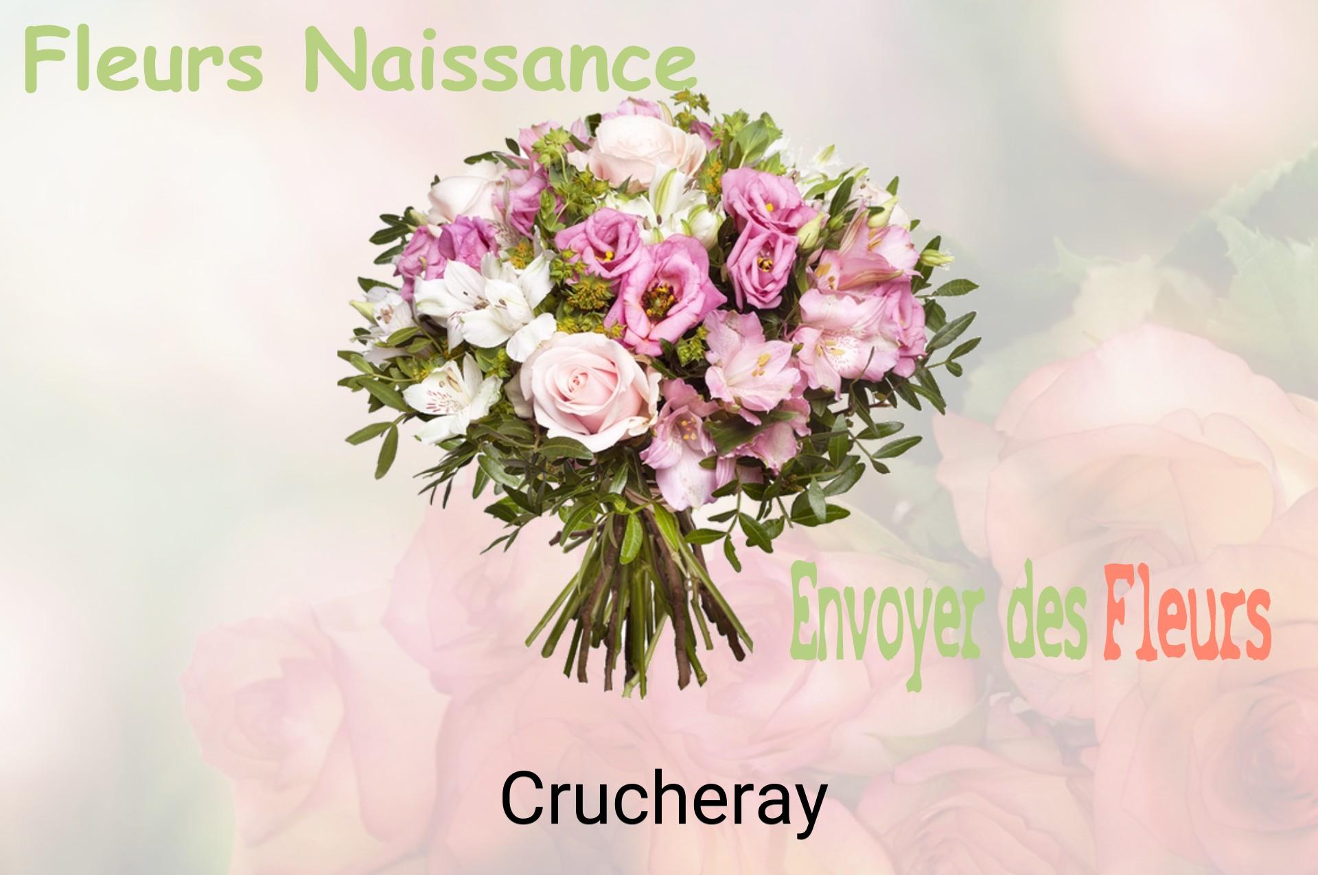 Bouquet de fleurs de naissance livré à Crucheray